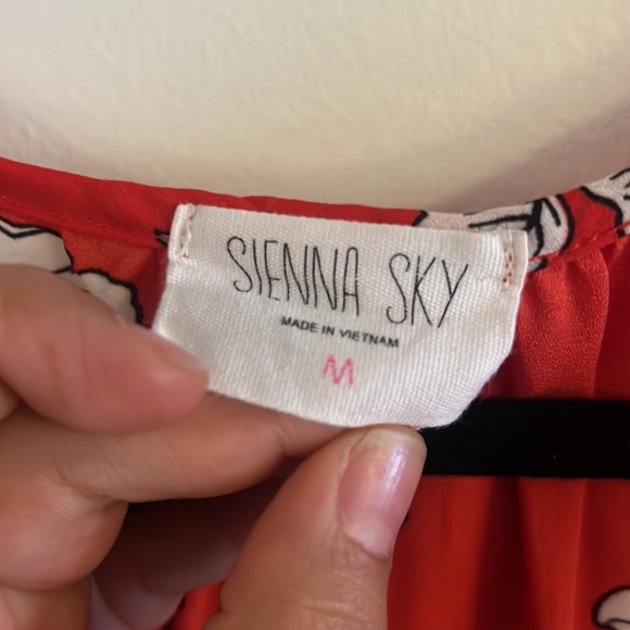 Sienna Sky Red Floral Dress - Picture 2 of 4